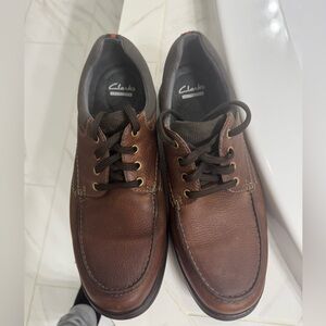 Clarks Dark Brown Leather Men's Oxfords Size 12